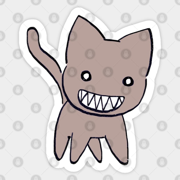 I draw the cute kamineko / funny azumanga daioh manga Sticker by mudwizard